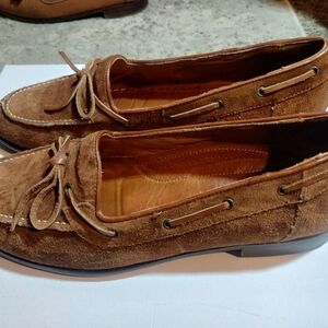 Elegant Tan Suede Loafers for Men